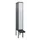 Z-garderobekast,HxBxD 2120x300x815mm,2vak,vak B 300mm,cil.-slot
