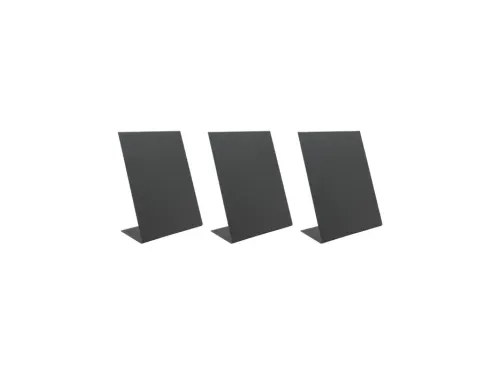 Krijtbord Securit A5 L-Bord Verticaal zwart 3 stuks