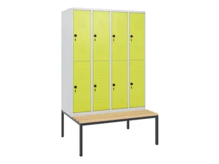 Dubbeldekse dekenkist,HxBxD 1950x1200x815mm,4x2vak.,vak B 300mm - 1