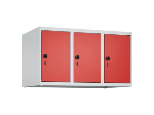 opzetkast,v. locker,3vak.,vak B 300mm,HxBxD 500x900x500mm,draaigrendel
