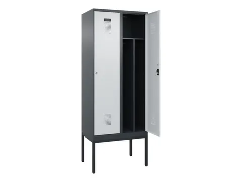 locker voor scheiding van kleding,HxBxD 2120x800x500mm,2vak