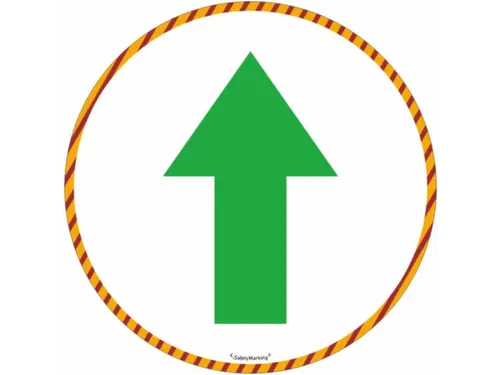 markeersymbool,symbool/tekst: "Pijl",Ø 240mm,groen