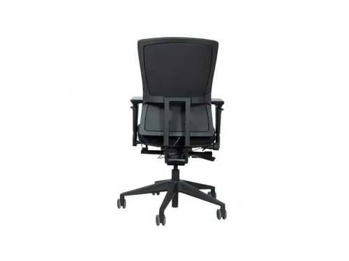 Bureaustoel 400-NPR Comfort Zwarte stof, Zwart voetkruis