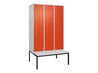 Z-garderobekast,HxBxD 2120x1200x815mm,6vak,vak B 400mm,cil.-slot - 1