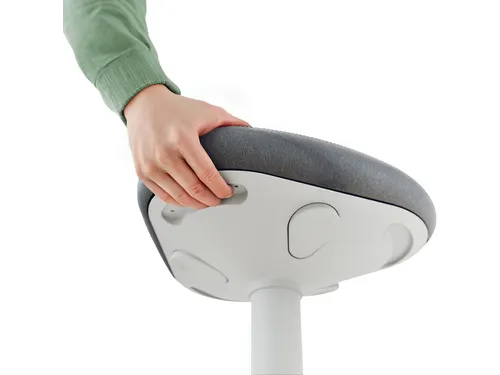 Ergo actieve zit/sta kruk met comfortzitting en gasveer 57-82cm grijs