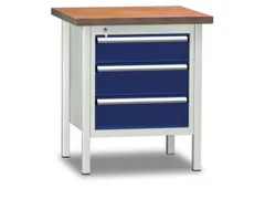 Werkbank 840x750x700mm 1lade 150mm 2laden 175mm Ral7035/ral5010