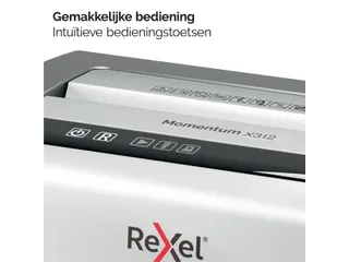 Papiervernietiger Rexel Momentum X312 snippers 5x42mm P-3 - 13