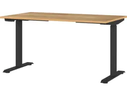 Elektrisch ihv bureau,HxBxD 720-1200x1400x800mm,blad Navarra-eiken