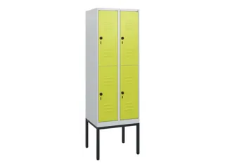 dubbeldekse locker,HxBxD 1950x600x500mm,2x2vak.,vak B 300mm - 1