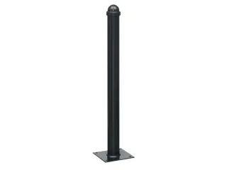 Trottoirpaal 900mmØ76mm Met Halve Kogel-kap Met Bodemplaat - 1