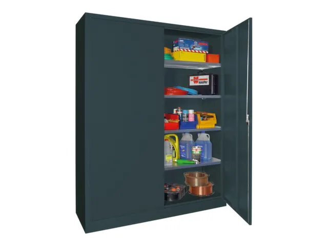 grootvolumekast met openslaande deuren,RAL7035,front RAL3000