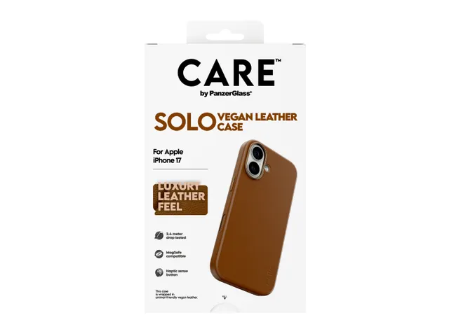 PanzerGlass CARE Solo Case Brown iPhone 17 Case