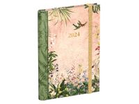 Agenda 2024 Lannoo Botanic 7dagen/2pagina's 120x160 wire-o roze