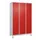 locker voor scheiding van kleding,HxBxD 1950x1200x500mm,3vak