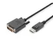 DisplayPort-adapterkabel type DP DVI (24+1) m/m 1m DP 1.1a Zwart