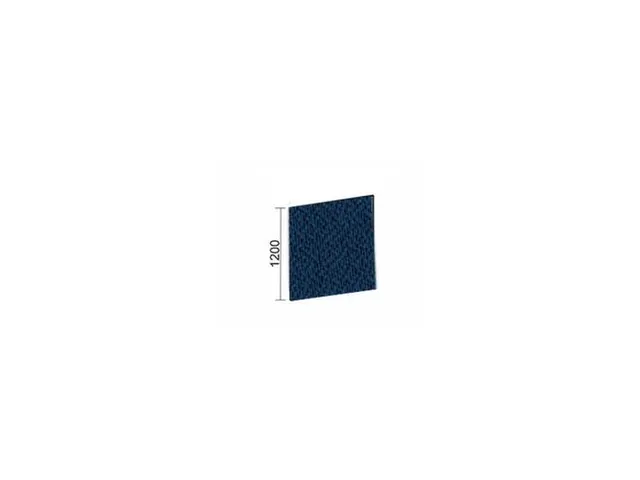 geluidabsorberende scheidingswand,HxBxD 1200x1000x41mm,wand stof,blauw