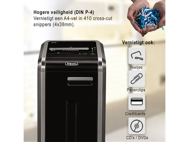 Papiervernietiger Fellowes 225ci Snippers 4x38mm Snippers P-4