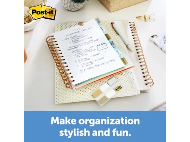 Post-it Index, Metallic Collection, ft 11,9 mm x 43,2mm, 5 x 20 pièce