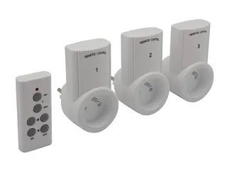 Set Stopcontacten Met Afstandsbediening (3 Stopcontacten + Afstandsbed - 2