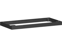 sokkel,v. kantoorstelling,HxB 50x800mm,metaal,zwart