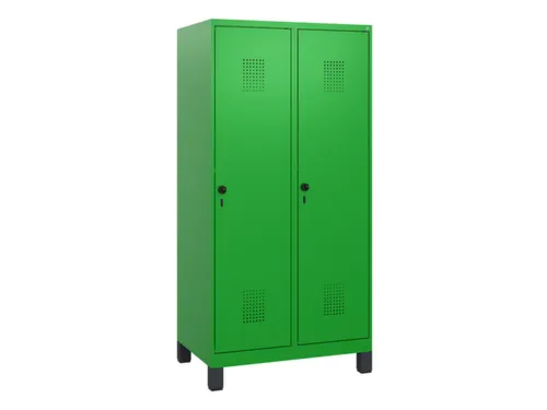 schoollocker,HxBxD 1630x800x500mm,2vak,vak B 400mm,draaigrendel,voeten