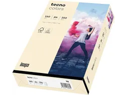 Inapa Tecno colors Gekleurd papier A4 Licht chamois 160 gram 250vel