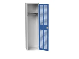 Lockerkast 2000x525x550mm 1 vak, ventilatiedeur, RAL5010