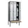 locker met bank,HxBxD 2120x900x815mm,3vak,vak B 300mm,draaigrendel