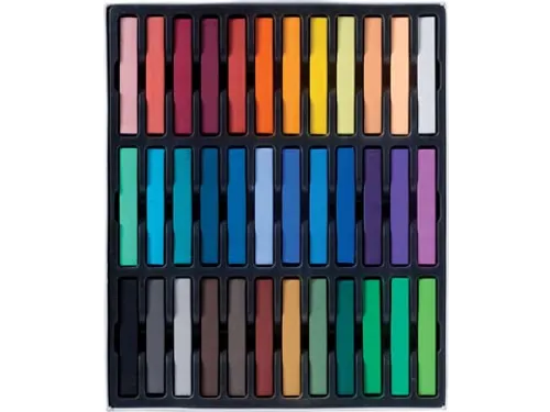 Softpastels, Doos à 36 Stuks Assorti Kleuren