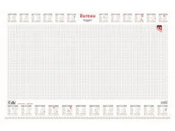 Bureau-onderlegblok 2026 Quantore ruit 56,5x36cm Wit kalender