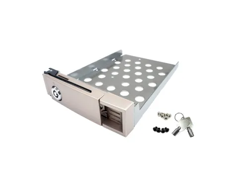 QNAP SP-TS-TRAY-GOLD, Goud, Zilver, 8,89 cm (3.5 inch), 140 mm, 181 mm