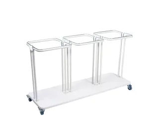 Afvalbak Combo 3x40 liter Wit Saekko Boy - 1