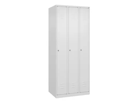 locker,HxBxD 1850x750x500mm,3vak,vak B 250mm,cil.-slot,staand op vloer