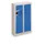 lockerkast,HxBxD 815x460x200mm,2x6vakken,RAL7035,front RAL7035