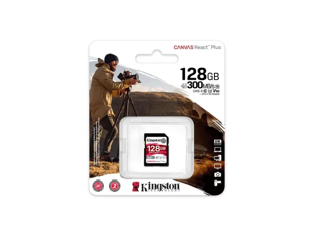 128GB SDXC React Plus HS-II 300R/260W U3