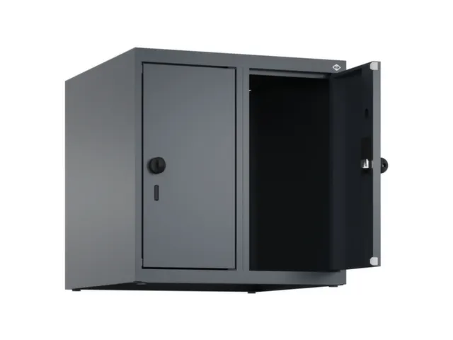 opzetkast,v. locker,2vak.,vak B 250mm,HxBxD 500x500x500mm,vleugeldeur