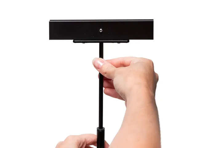 Infostandaard Telescopisch Compact vvor bedrukte borden A4 of A5 Zwart