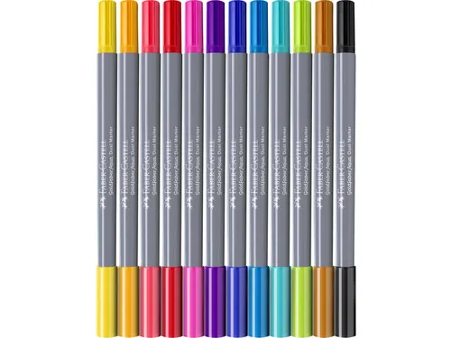 Duo aquarelmarker Goldfaber etui 12 stuks
