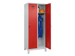 locker,HxBxD 1950x800x500mm,2vak,vak B 400mm,draaigrendel,voeten