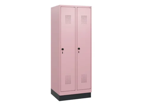 schoollocker,HxBxD 1630x600x500mm,2vak,vak B 300mm,draaigrendel,sokkel