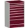 ladekast HxBxD 1600x1050x650mm 9laden zware lasten RAL7035 RAL3004