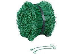 Geplastificeerde snelbinder groen 1 mm x 200 mm 1000 Stuks