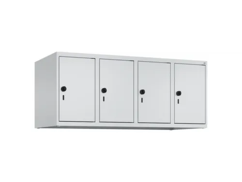 opzetkast,v. locker,4vak.,vak B 300mm,HxBxD 500x1200x500mm,vleugeldeur