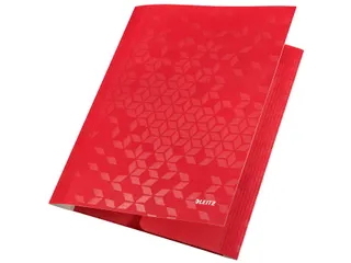 Elastomap Leitz WOW A4 3 kleppen rood - 4