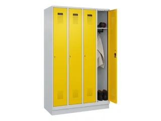 locker,HxBxD 1950x1200x500mm,4vak,vak B 300mm,cil.-slot,sokkel - 1