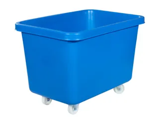 Verrijdbare Rechthoekige Bak 227 Liter Hxbxd 641x902x660mm Pe Blauw - 1
