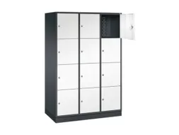 grootvolume-lockersysteem,HxBxD 1950x1220x600mm,3x4vakken,cil.-slot