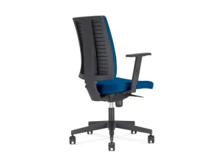 Bureaustoel Zwart Bekleding Blauw Zitting 410-540x460x450mm - 3
