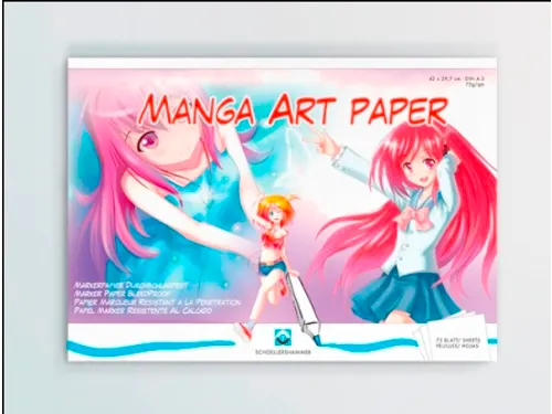 Manga Tekenblok 23100 A4 110 Gram Blok 75 vel