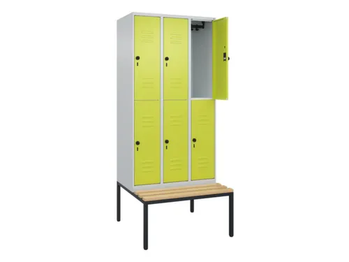 Dubbeldekse dekenkist,HxBxD 2120x900x815mm,3x2vak.,vak B 300mm